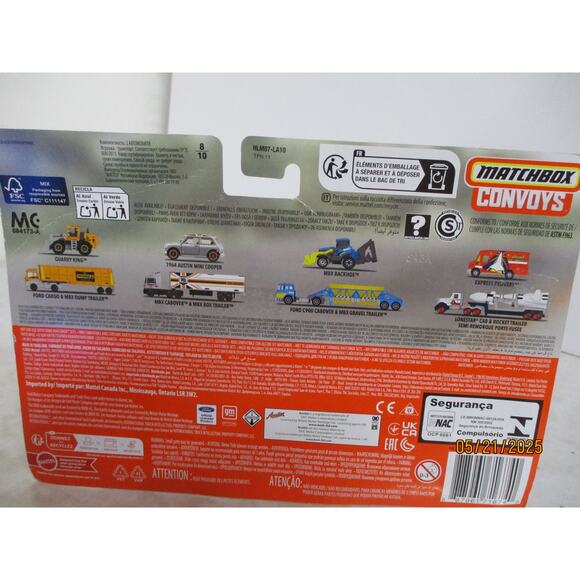 NWT Mattel Matchbox Convoys Truck Play Vehicles, Metal - Blue - Picture 4 of 5
